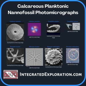 Calcareous Planktonic Nannofossil Photomicrographs page at IntegratedExploration.com